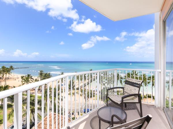 Park Shore Waikiki : photo 1 de la chambre hébergement d’angle 2 lits doubles - côté océan