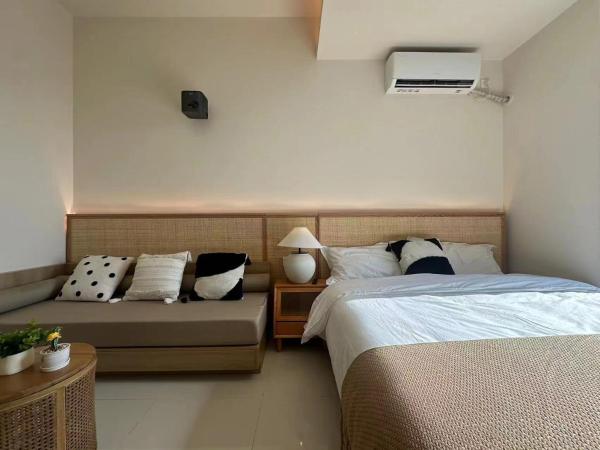 北京栖梦酒店 : photo 6 de la chambre chambre lit queen-size - vue sur jardin
