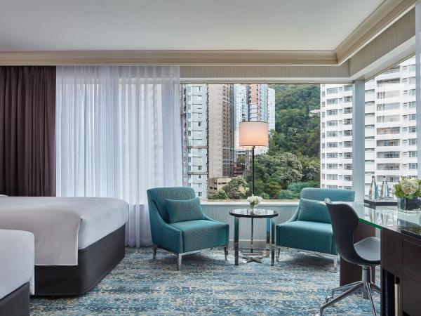 JW Marriott Hotel Hong Kong : photo 4 de la chambre chambre deluxe avec 2 lits doubles - vue sur ville