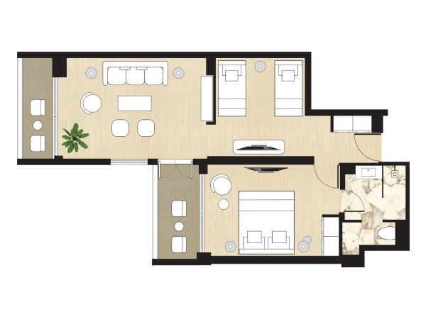 The Roc Club : photo 8 de la chambre club 1 bedroom suite, sea & astir marina views