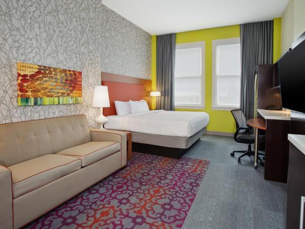 Home2 Suites by Hilton San Antonio Downtown - Riverwalk, TX : photo 9 de la chambre suite studio lit king-size - vue sur parc