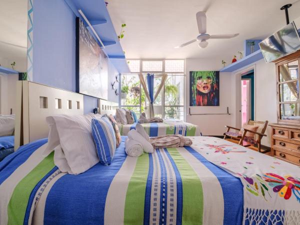 ITZAE Polanquito CDMX Lincoln Park dog friendly : photo 1 de la chambre chambre avec 2 lits queen-size - accessible aux personnes à mobilité réduite