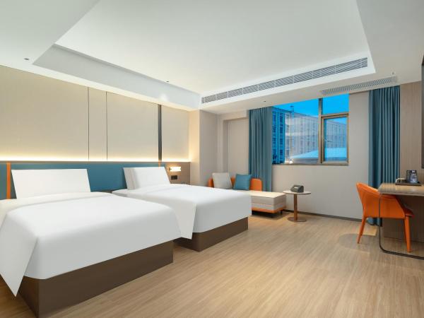 Yizhi Hotel Guangzhou Nancun Wanbo Metro Station : photo 2 de la chambre chambre lits jumeaux supérieure