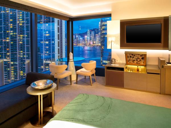 W Hong Kong : photo 3 de la chambre chambre d'angle lit king-size cool - vue partielle sur port