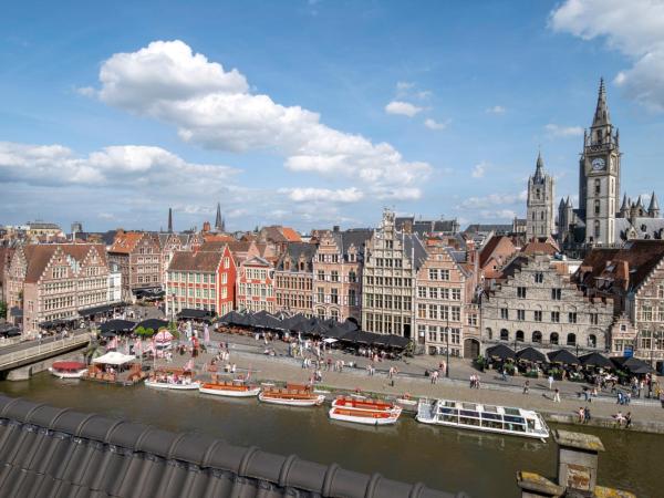 Ghent Marriott Hotel : photo 4 de la chambre chambre lit king-size - vue sur rivière