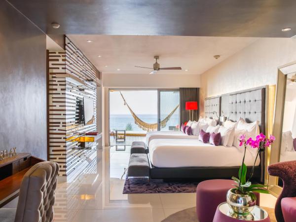 Hotel Mousai - Adults Only : photo 1 de la chambre suite junior mousai avec 2 lits doubles - exposée nord - vue sur océan