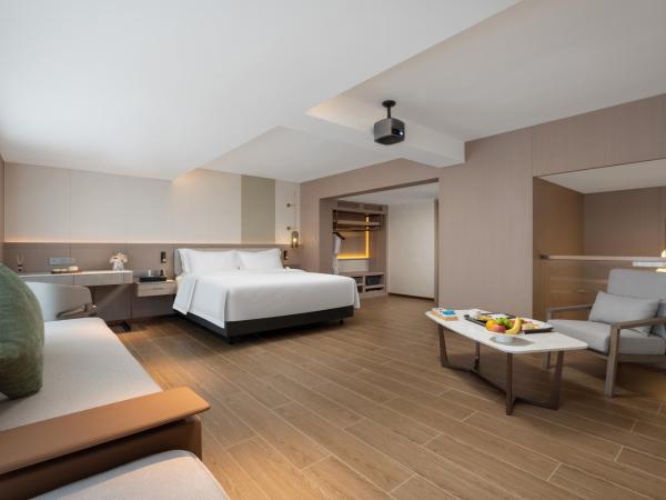 Sunflower Hotel & Residence, Shenzhen : photo 5 de la chambre deluxe queen roomaudio-visual king bedroom（hundred inches screen projection）