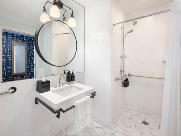 Hotel Indigo Boston Garden, an IHG Hotel : photo 5 de la chambre chambre lit king-size avec douche accessible en fauteuil roulant - adaptée aux personnes à mobilité réduite