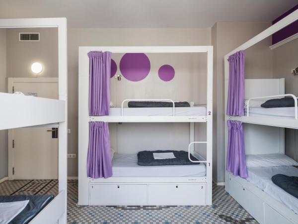 Purple Nest Hostel : photo 2 de la chambre lit simple dans dortoir mixte avec salle de bains privative (8 adultes)
