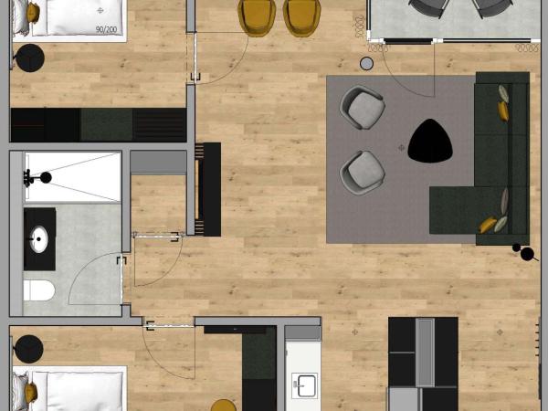 Essential by Dorint Interlaken - New Opening : photo 6 de la chambre comfort apartment (no a/c) - annex building