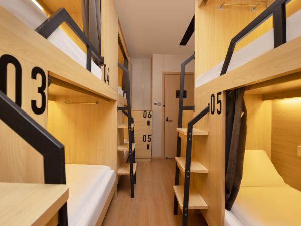 Shanghai Captain 5 Youth Hotel - Xinzhuang Metro Station : photo 2 de la chambre lit simple dans dortoir à 6 lits