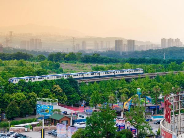 Wuyu Hotel - Chongqing Jiangbei Airport : photo 6 de la chambre chambre double deluxe avec balcon