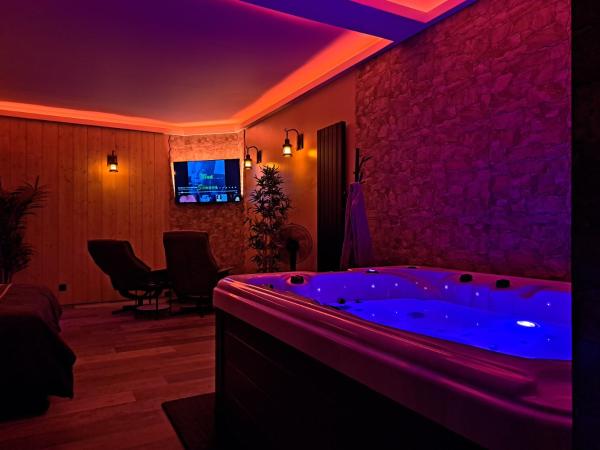Ospaloft, meublé haut de gamme avec spa privatif : photo 10 de la chambre appartement avec spa privé et jacuzzi