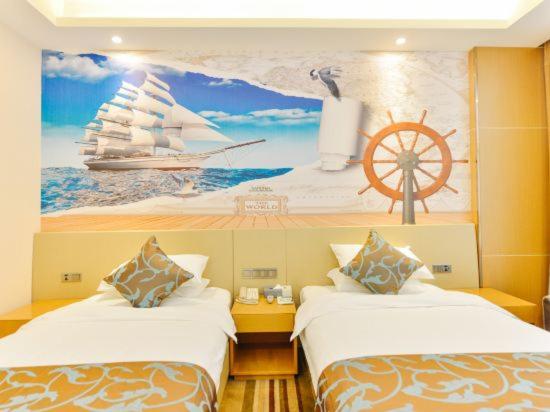 酒钢大酒店 : photo 2 de la chambre chambre lits jumeaux deluxe