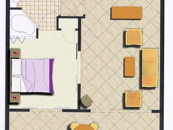 Mango Lagoon Resort & Wellness Spa : photo 10 de la chambre appartement 1 chambre avec cour