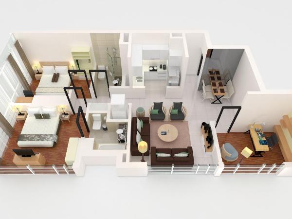 PARKROYAL Serviced Suites Kuala Lumpur : photo 6 de la chambre suite premier deux chambres