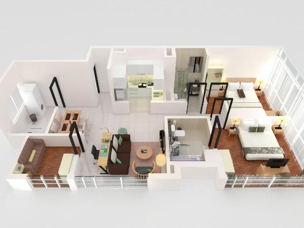 PARKROYAL Serviced Suites Kuala Lumpur : photo 8 de la chambre suite 2 chambres