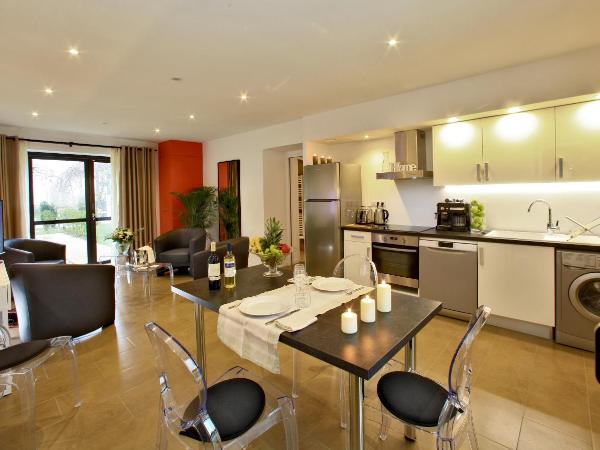 Les Jardins du Porche : photo 2 de la chambre appartement 2 chambres de luxe avec jardin privé