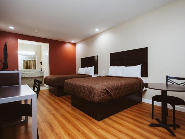 Palace Inn Houston Northwest 290 : photo 8 de la chambre chambre avec 2 grands lits queen-size