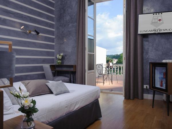 Hotel Lungarno Vespucci 50 : photo 4 de la chambre chambre double deluxe avec terrasse