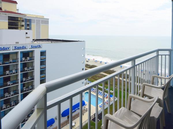 Holiday Sands at South Beach : photo 1 de la chambre condo 1 chambre avec salle de bains, 2 lits queen-size et 1 lit escamotable - t28 - vue latérale sur océan