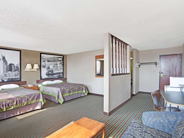 Super 8 by Wyndham Nashville/ Dntn/ Opryland Area : photo 1 de la chambre chambre double avec 2 lits doubles - non-fumeurs