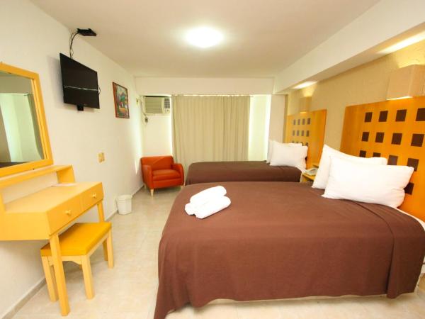 Hotel Posada del Carmen : photo 2 de la chambre chambre double avec 2 lits doubles
