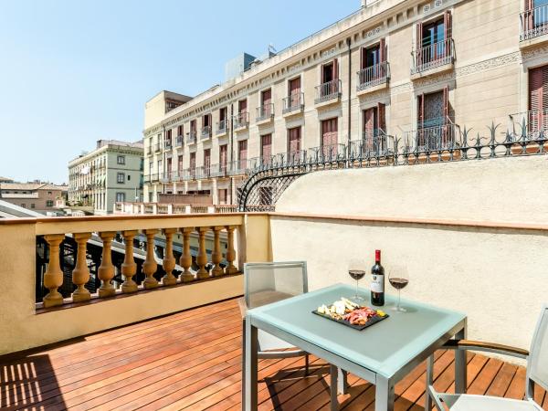 Exe Ramblas Boquería : photo 1 de la chambre chambre double avec terrasse