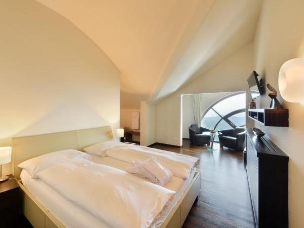 Hotel UTO KULM car-free hideaway in Zurich : photo 6 de la chambre suite junior - vue sur alpes et lac