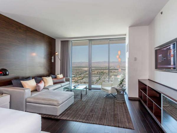 Palms place 51st floor & strip view : photo 10 de la chambre studio lit king-size avec canapé-lit