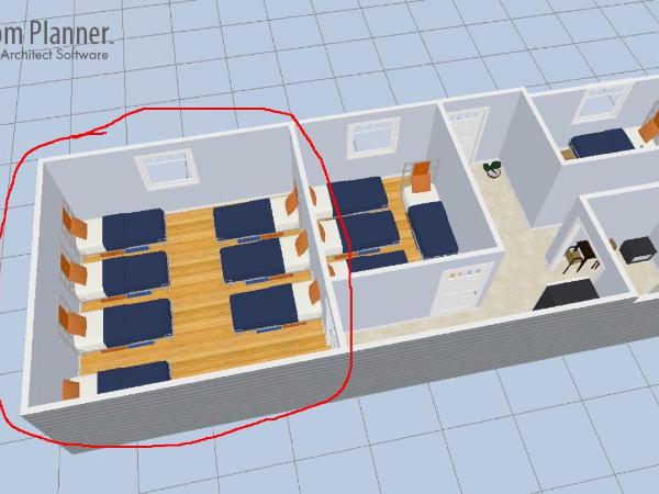 Tanie Pokoje Blisko Lotniska : photo 10 de la chambre dortoir mixte de 8 lits 