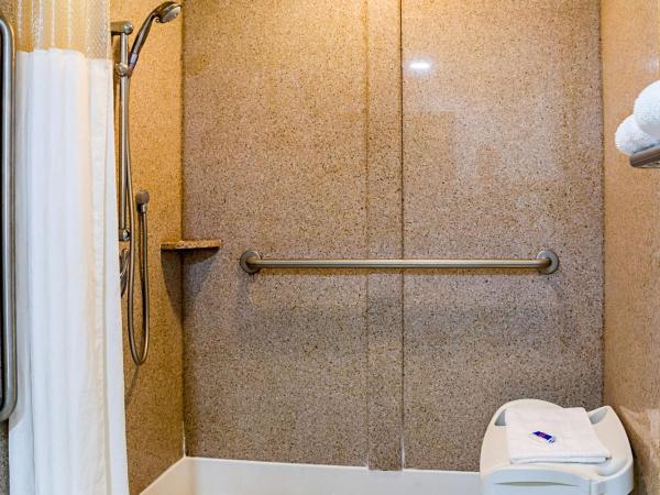 Motel 6-New Orleans, LA - Near Downtown : photo 7 de la chambre chambre lit king-size avec douche à l'italienne - accessible aux personnes à mobilité réduite - non-fumeurs