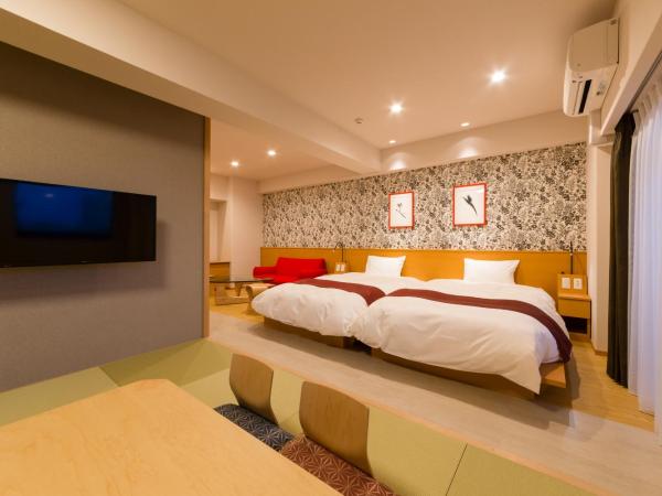 SARASA HOTEL Namba : photo 3 de la chambre chambre lits jumeaux de luxe avec tatami