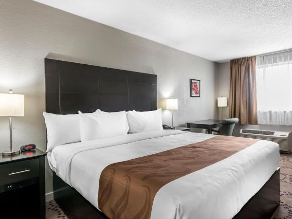 Quality Inn & Suites Kissimmee by The Lake : photo 1 de la chambre chambre lit king-size - vue sur lac - non-fumeurs