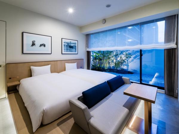 Hotel Anteroom Kyoto : photo 1 de la chambre chambre lits jumeaux avec jardin aile sud - non-fumeurs