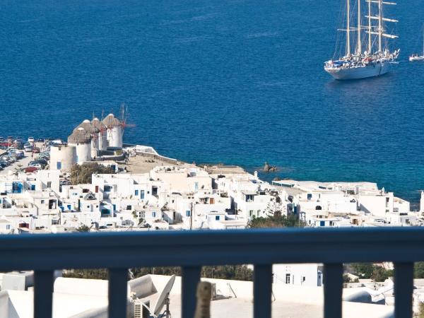 Hermes Mykonos Hotel : photo 5 de la chambre chambre double ou lits jumeaux avec vue sur mer