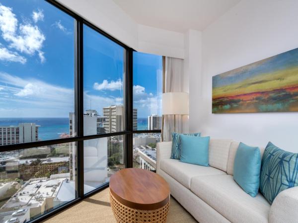 Hyatt Centric Waikiki Beach : photo 3 de la chambre chambre avec 2 lits queen-size - vue sur océan