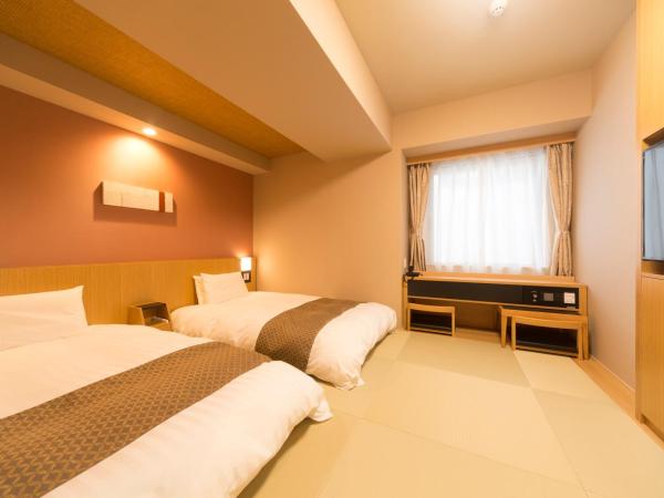 Dormy Inn Premium Tokyo Kodenmacho : photo 3 de la chambre chambre lits jumeaux de style japonais - non-fumeurs
