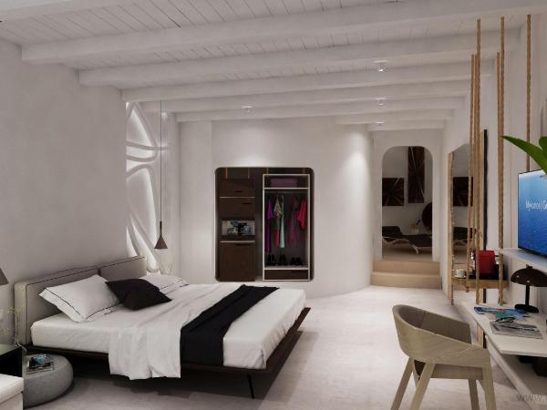 Absolute Mykonos Suites & More : photo 5 de la chambre suite absolue jacuzzi vue mer