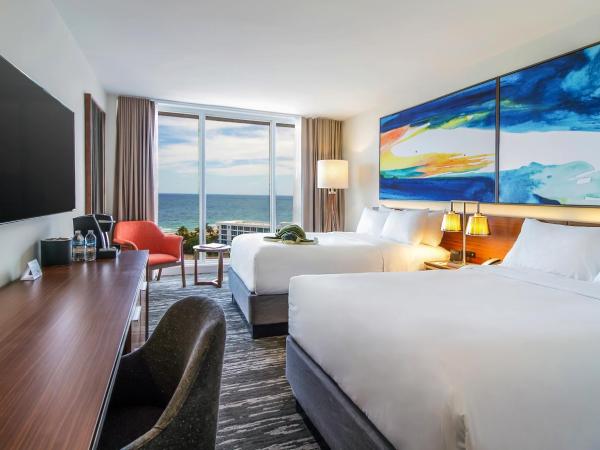 B Ocean Resort Fort Lauderdale Beach : photo 6 de la chambre hébergement 2 lits doubles - vue imprenable sur océan