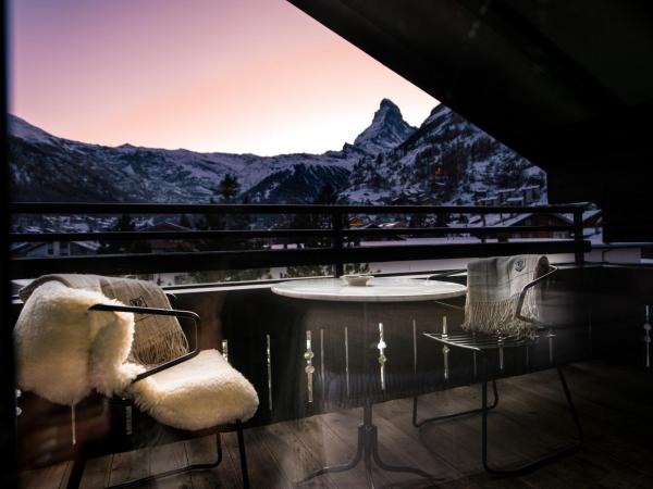 Wellness Hotel Alpenhof : photo 9 de la chambre suite penthouse de luxe - vue sur mont cervin