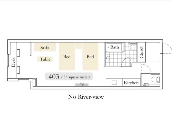 Aoi Hotel Kyoto : photo 2 de la chambre chambre lits jumeaux - 403