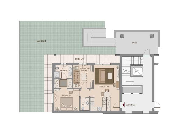 Delta Resort Apartments : photo 2 de la chambre apartment - ground floor with spa access
