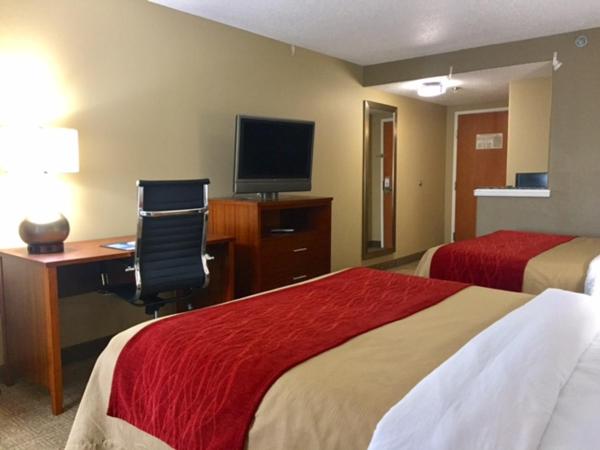 Comfort Inn & Suites Airport-American Way : photo 6 de la chambre chambre avec 2 grands lits queen-size