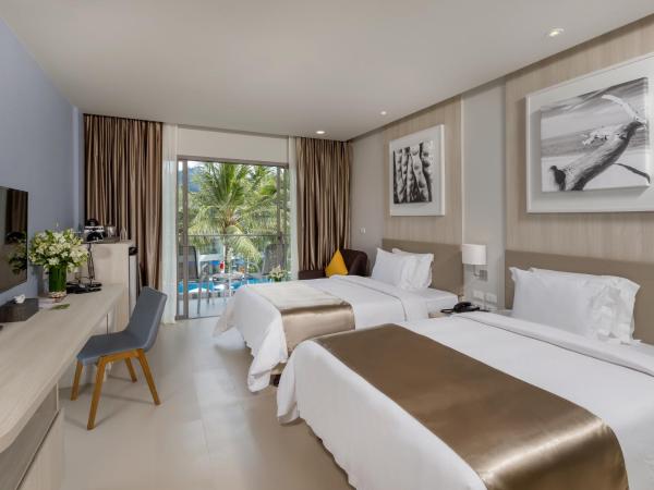 X10 Khaolak Resort : photo 8 de la chambre chambre double ou lits jumeaux de luxe - vue sur piscine - aile plage