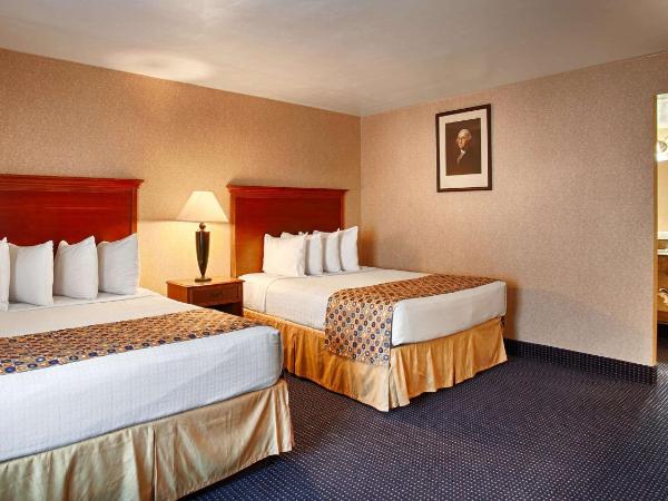 Hotel Pentagon : photo 9 de la chambre chambre lit queen-size avec 2 lits queen-size et douche accessible aux personnes à mobilité réduite