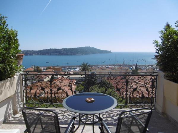 Htel La Flore : photo 1 de la chambre chambre double avec terrasse - vue sur mer