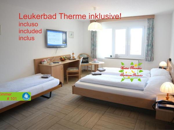 Hotel Paradis-Leukerbad-Therme : photo 2 de la chambre chambre triple