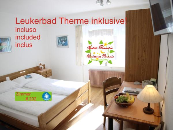 Hotel Paradis-Leukerbad-Therme : photo 6 de la chambre chambre double Économique