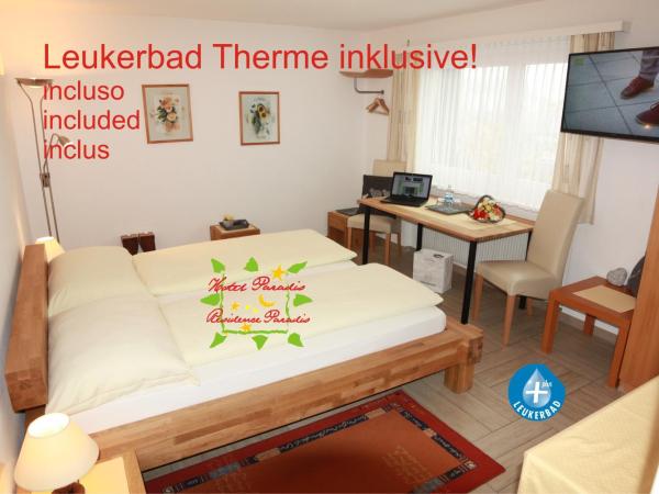 Hotel Paradis-Leukerbad-Therme : photo 2 de la chambre chambre double supérieure